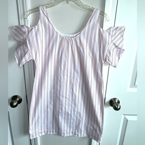 Madewell cold‎ shoulder, sheath dress - sz XSMALL